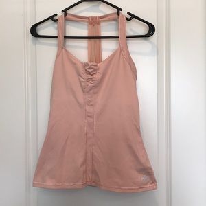 Dusty rose alo tank with built in bra
